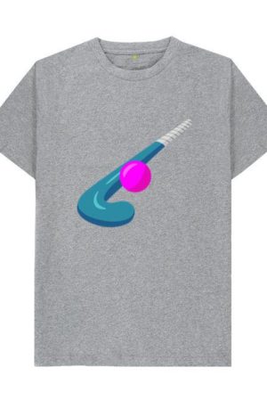 Blue Hockey Stick Flat T-Shirt