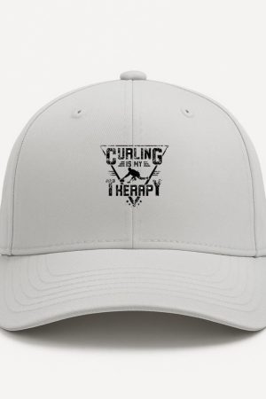 Curling Sport Driven Abstract Cap