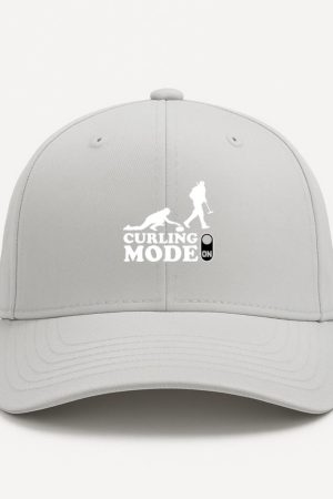 Curling Sport Playful Vintage Cap