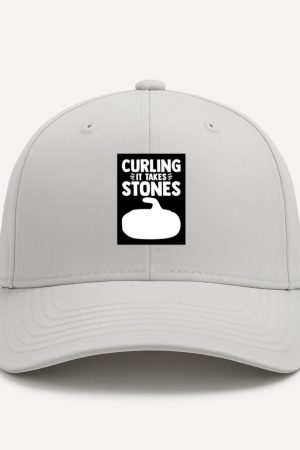 Curling Sport Skilled Lineart Cap