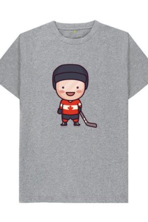 Cute Canadian Hockey Player Character T-Shirt