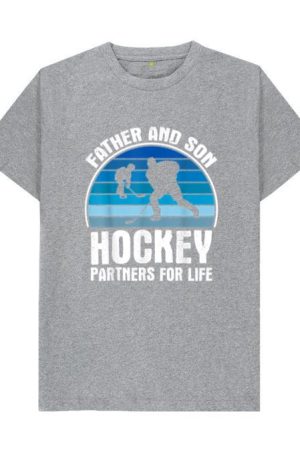 Father And Son Partners For Life Hockey T-Shirt