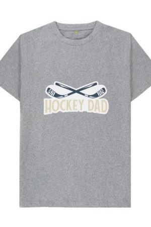 Hockey Dad Quote Badge T-Shirt
