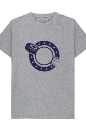 Hockey Disc Label Cut Out T-Shirt