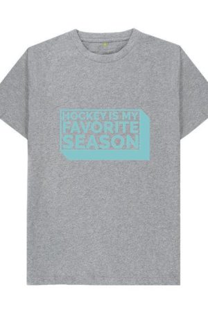 Hockey Is My Favorite Season Quote Cut Out T-Shirt