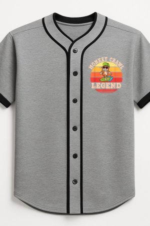 Monkey Crawl Legend Skimboarder Baseball Jersey