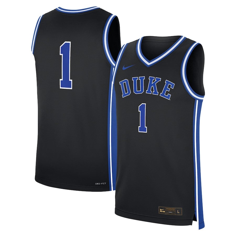 #1 Duke Blue Devils Alternate Jersey - Black Neasalamis