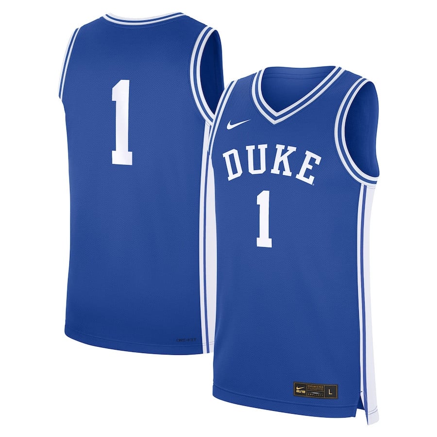 #1 Duke Blue Devils Road Jersey - Royal Neasalamis