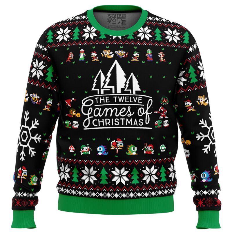12 Games of Christmas Ugly Christmas Sweater Ceasalamis