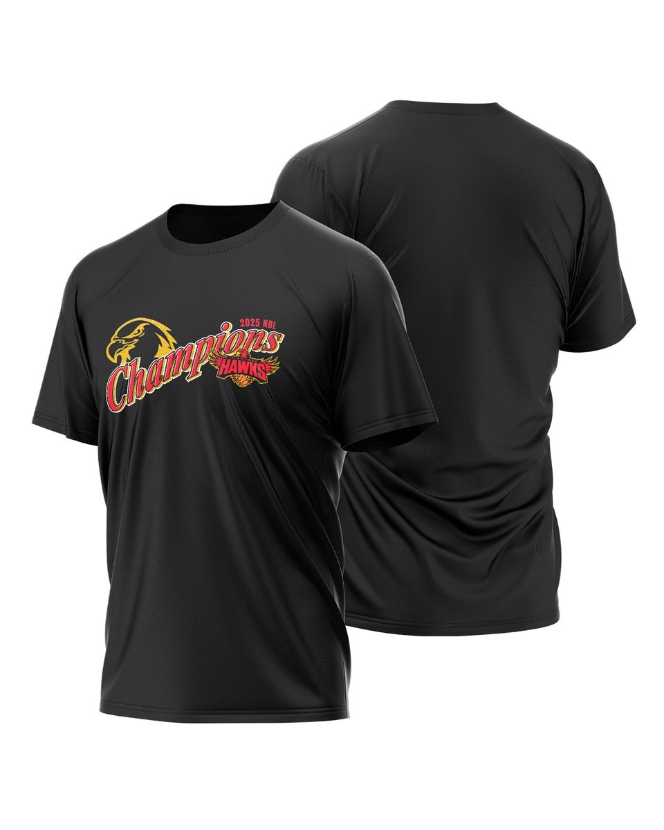 1Illawarra Hawks NBL Champions 2025 T-Shirt Basketball Neasalamis.com