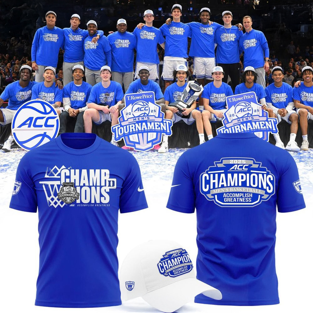 2025 ACC Tournament Men's Basketball Champions T-Shirt For Basketball Fan Neasalamis.com