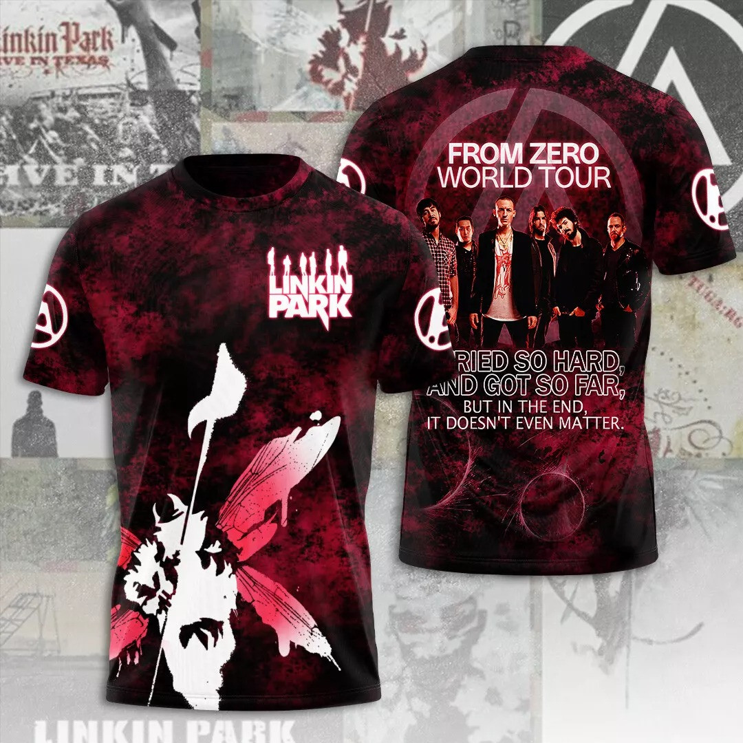2025 Linkin Park From Zero Tour Framed Photo 3D Shirt Linkin Park Neasalamis.com