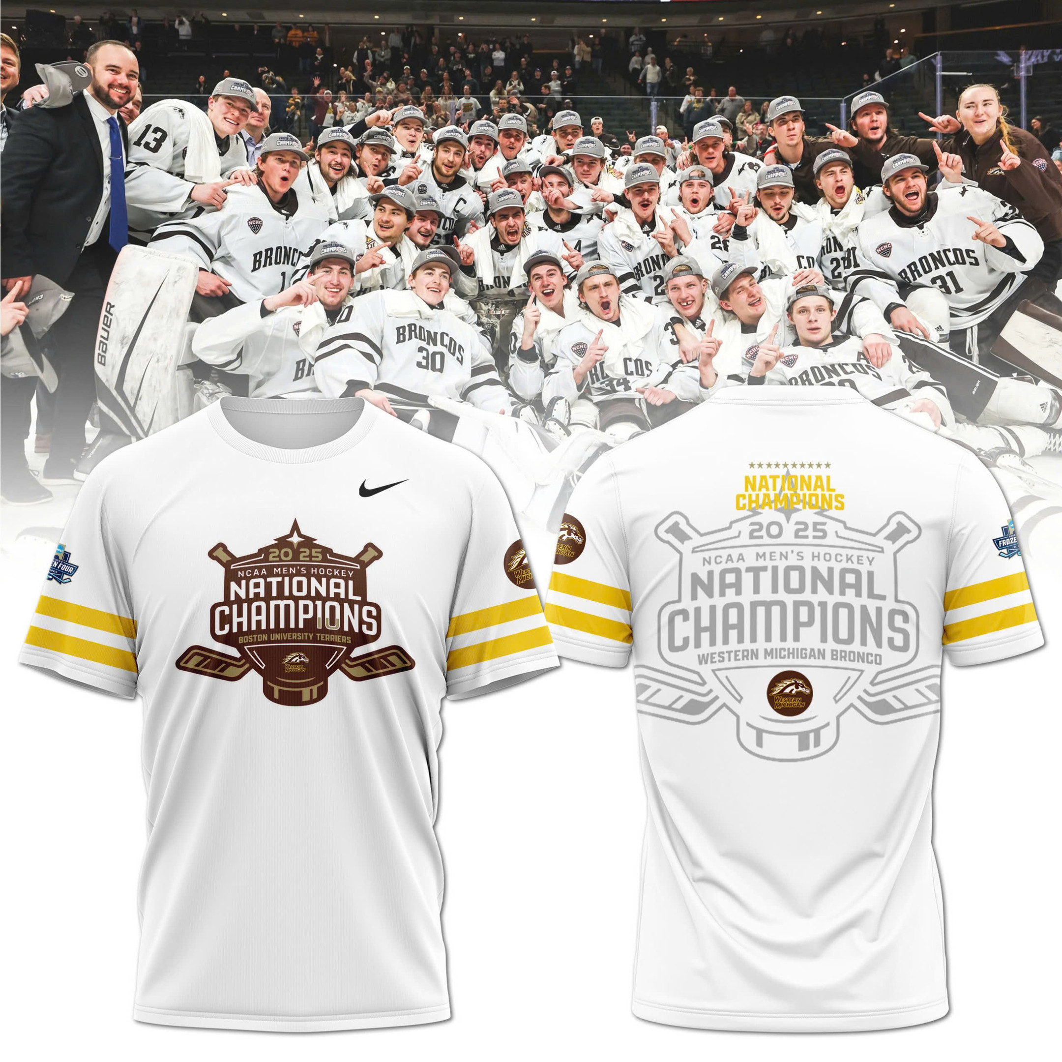 2025 NCAA Division Men's Ice Hockey Championship Champion Shirt Unique Gifts For Hockey Lovers Neasalamis.com
