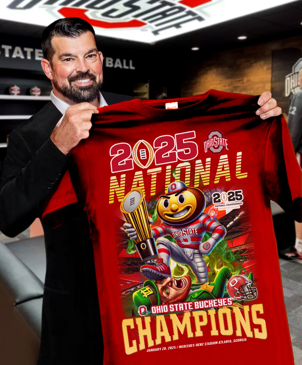 2025 National Champions Ohio State Buckeyes T-Shirt Football Themed Gifts Neasalamis.com