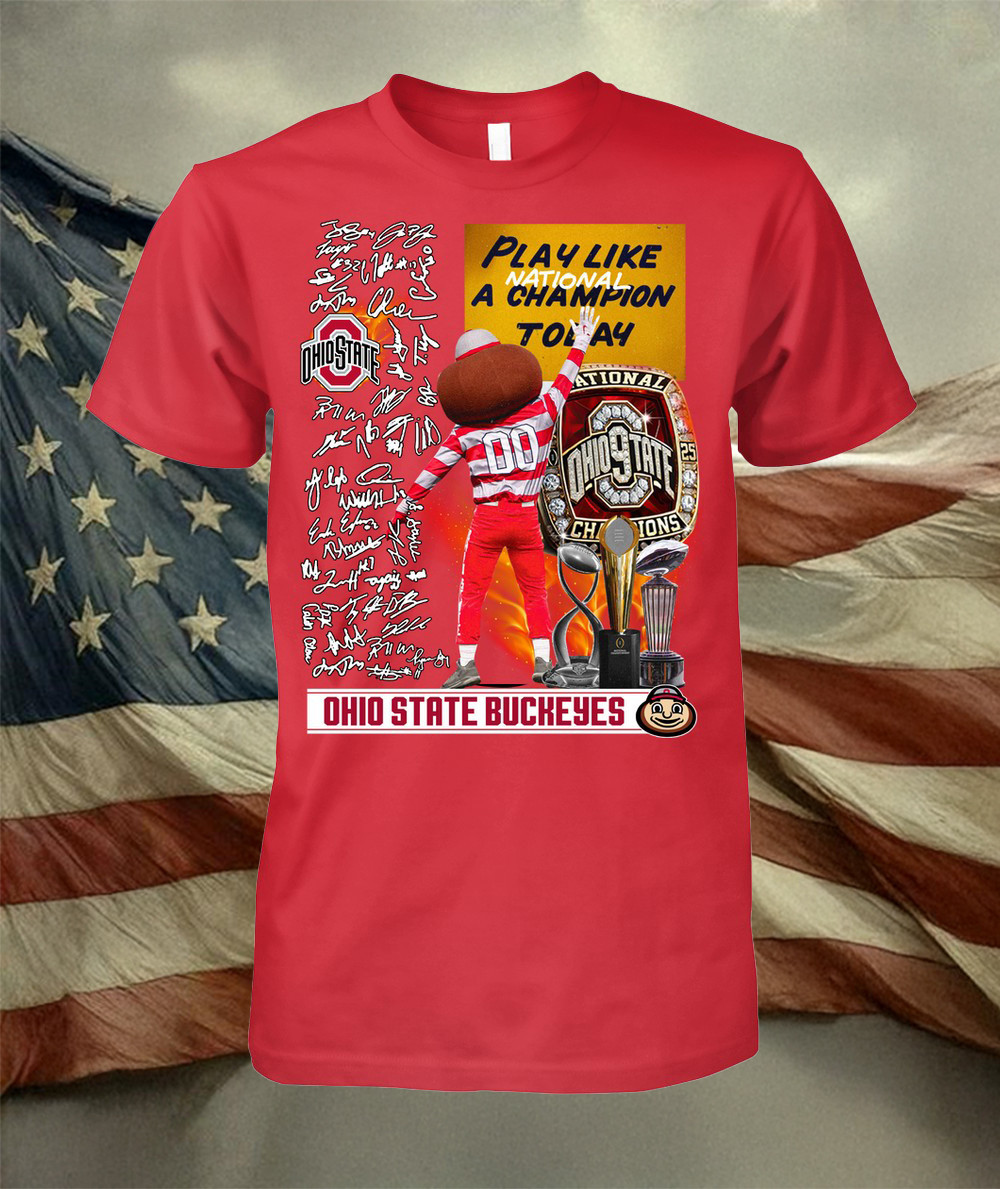 2025 Ohio State Buckeyes Football T-Shirt Presents For Football Fans Neasalamis.com