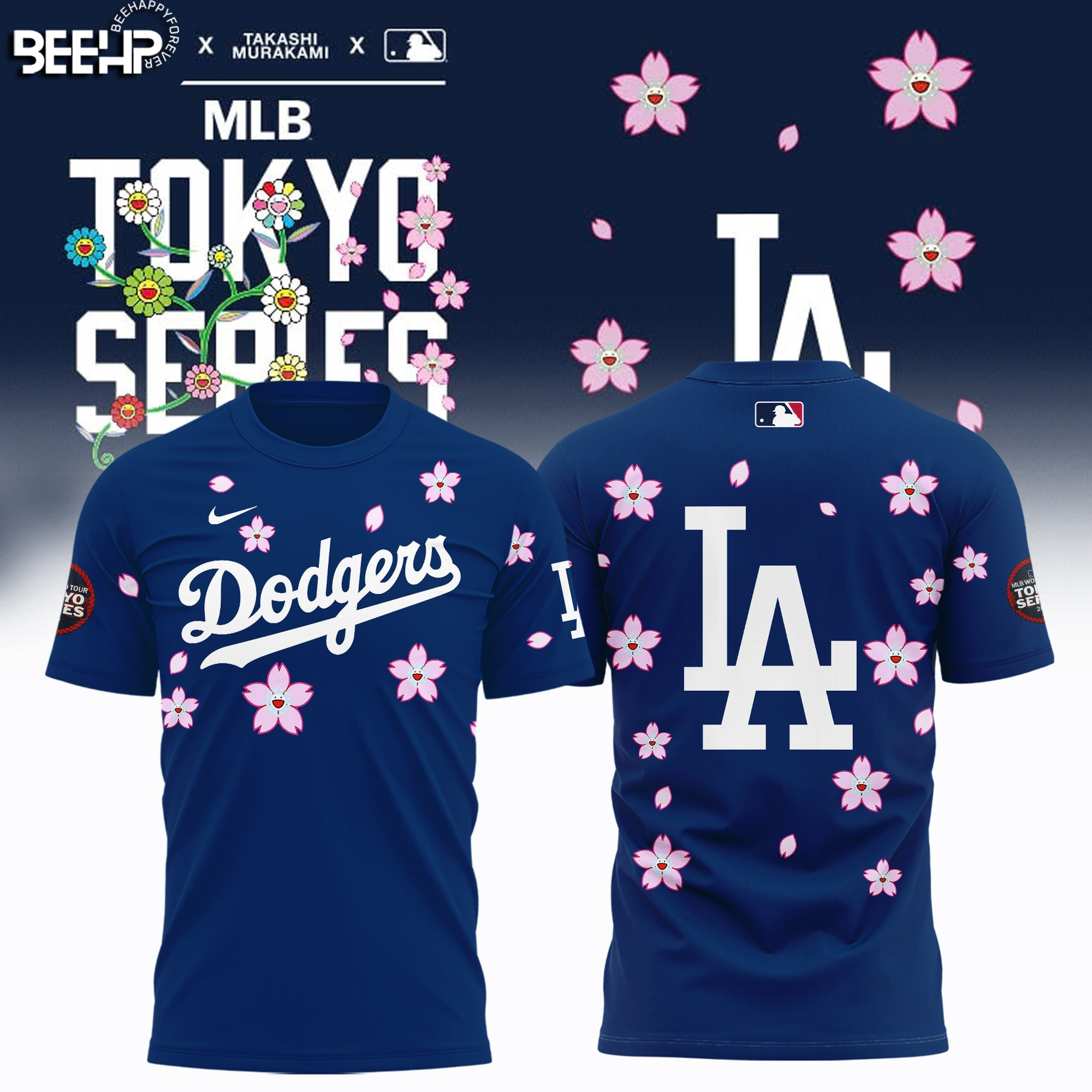 2025 Tokyo Series Takashi Murakami Los Angeles Dodgers T-Shirt Neasalamis.com