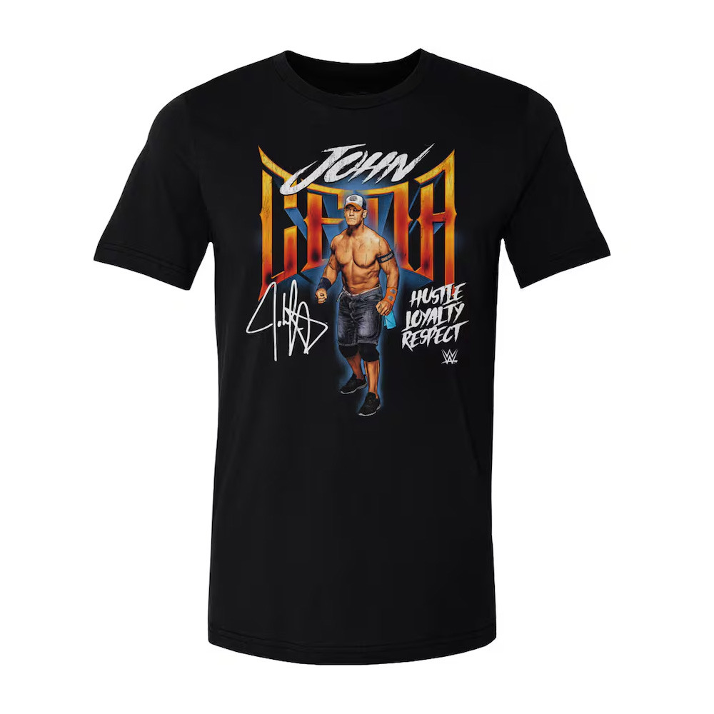 500 Level Black John Cena Hustle Loyalty Respect Grunge T-Shirt Neasalamis.com
