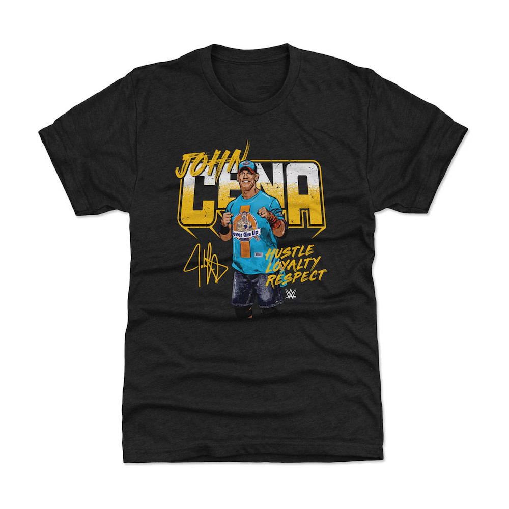 500 Level Heather Black John Cena Hustle Loyalty Respect T-Shirt Neasalamis.com