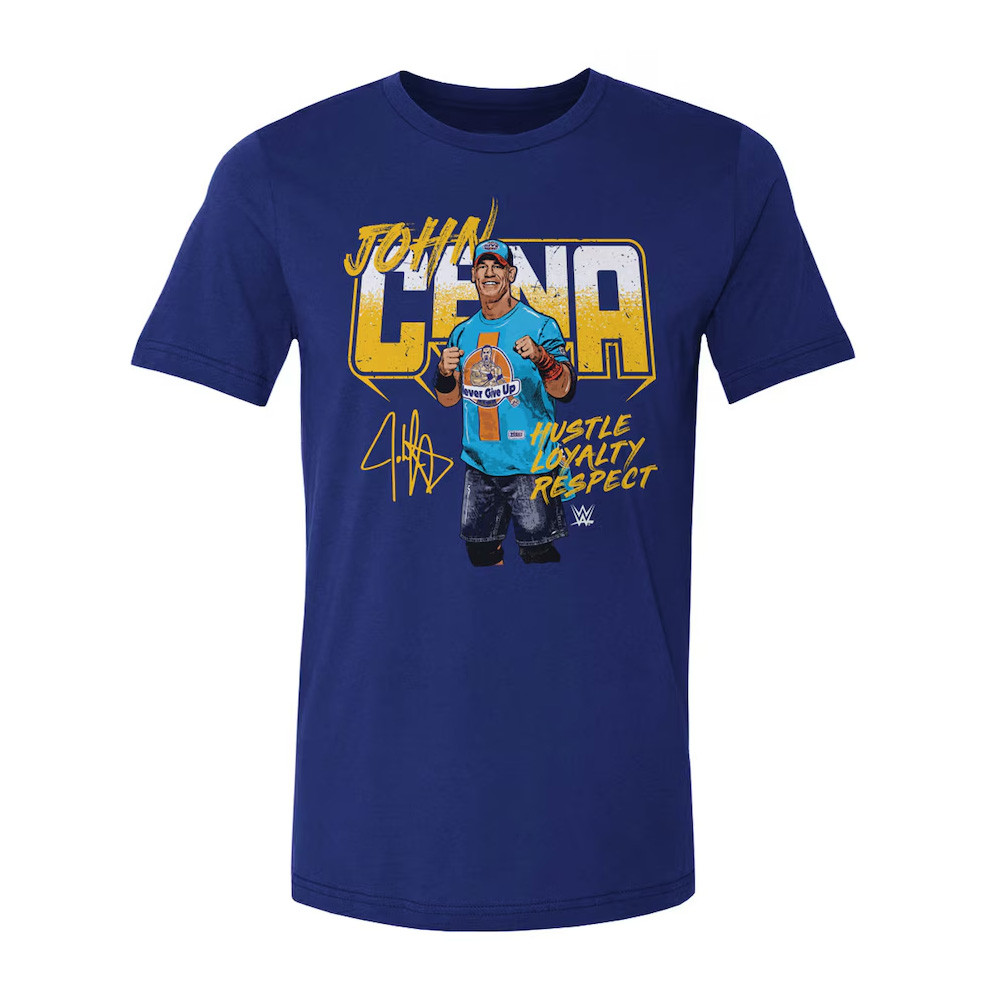 500 Level Royal John Cena Hustle Loyalty Respect Marker T-Shirt Wrestling Neasalamis.com