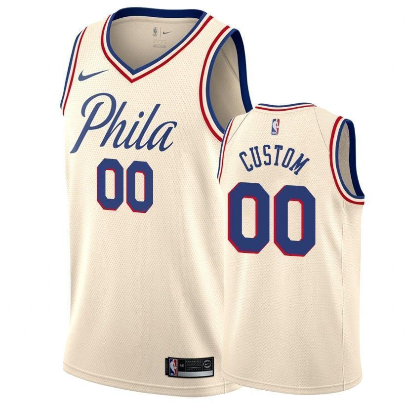 76ers Male Custom 00 City Natural Jersey Neasalamis