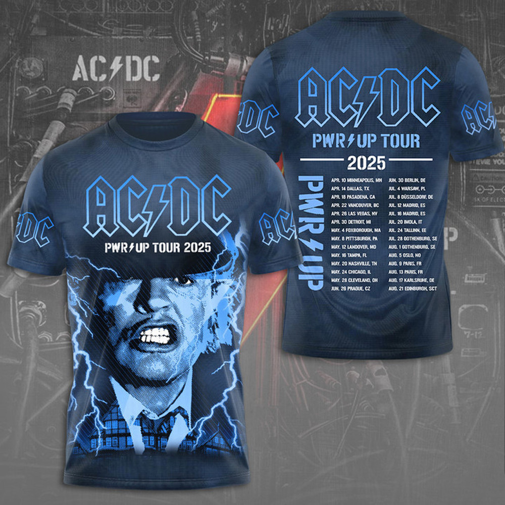 AC DC Pwr Up Tour 2025 T-Shirt ACDC Band Hoodie Rock Band Neasalamis.com