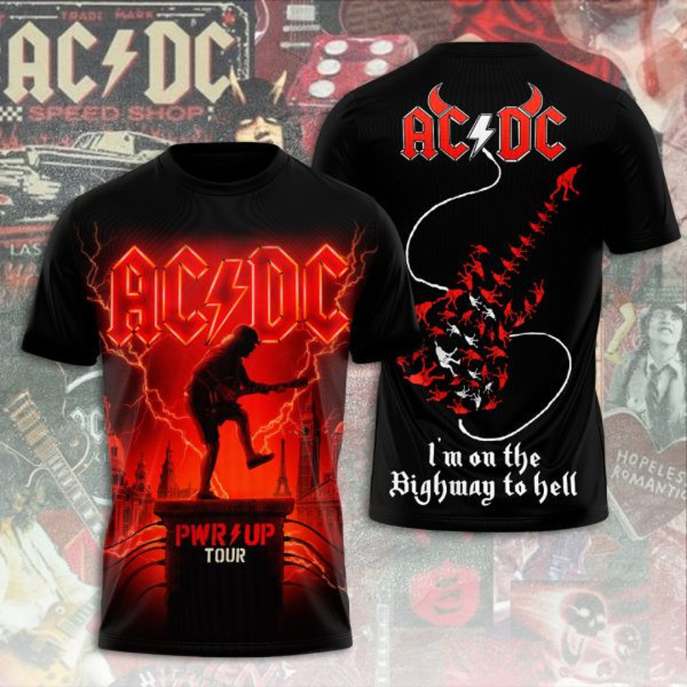 AC DC Pwr Up Tour 2025 T-Shirt Him Gifts For ACDC Band Fans Neasalamis.com
