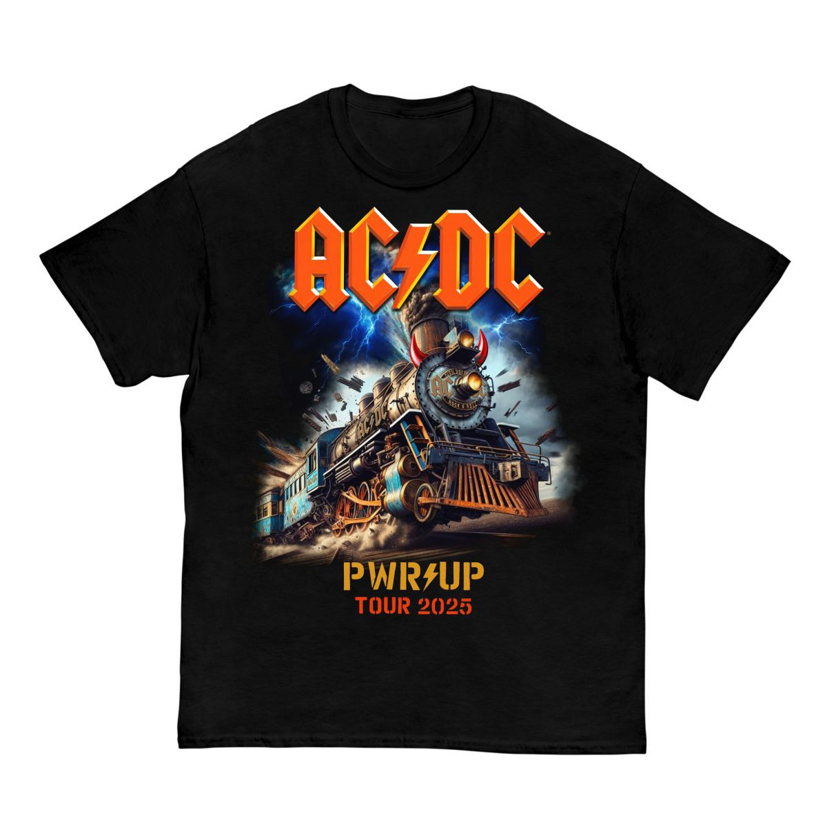 AC DC Rock N Roll Train PWR UP Tour T-Shirtpecial Present For Mum Neasalamis.com
