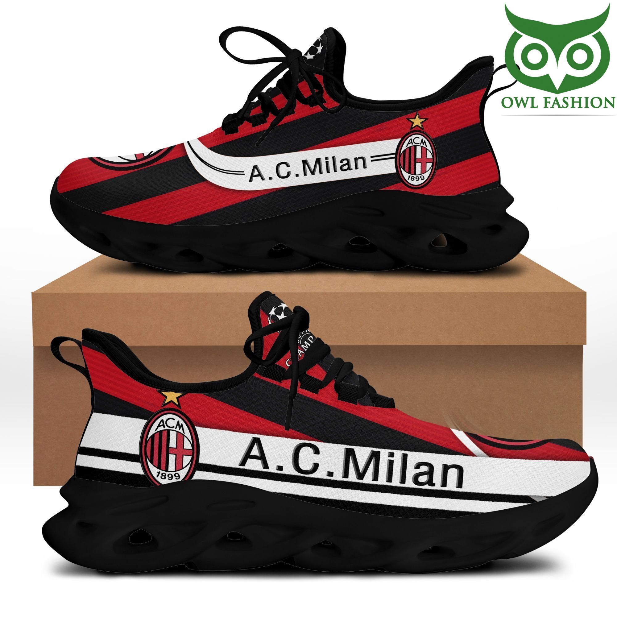 AC Milan Max Soul Shoes Sneakers For Men And Women neasalamis.com