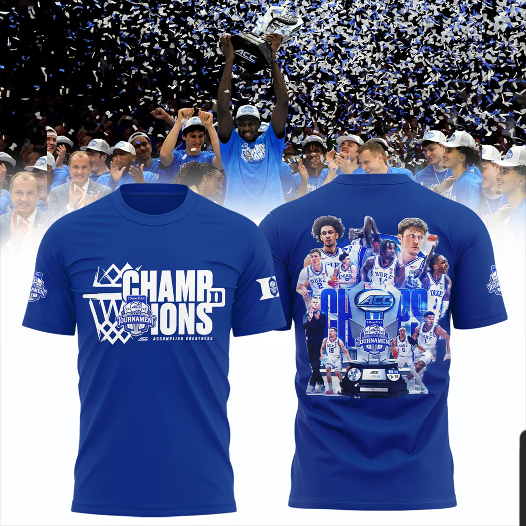 ACC Championship 2025 T-Shirt For Fans ACC Men's Basketball Conference Tournament Champions Neasalamis.com