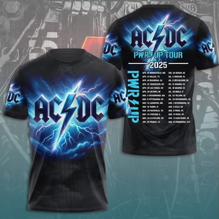 AC'DC Power Up Tour 2025 T-Shirt AC'DC Tour Merchandise Die Hard Neasalamis.com