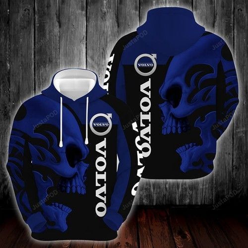 Ab Volvo Skull Black Blue Hoodie Zip Hoodie Neasalamis
