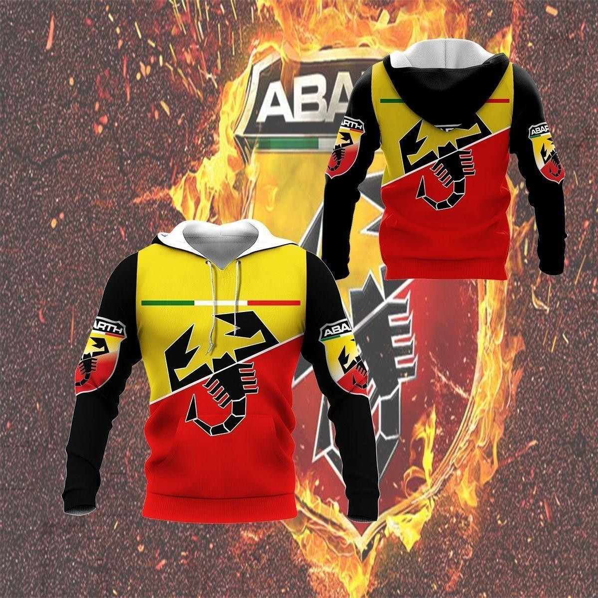 Abarth Shirt Fan Gift 8 Stylist Unisex 3d Hoodie Zip Hoodie Neasalamis