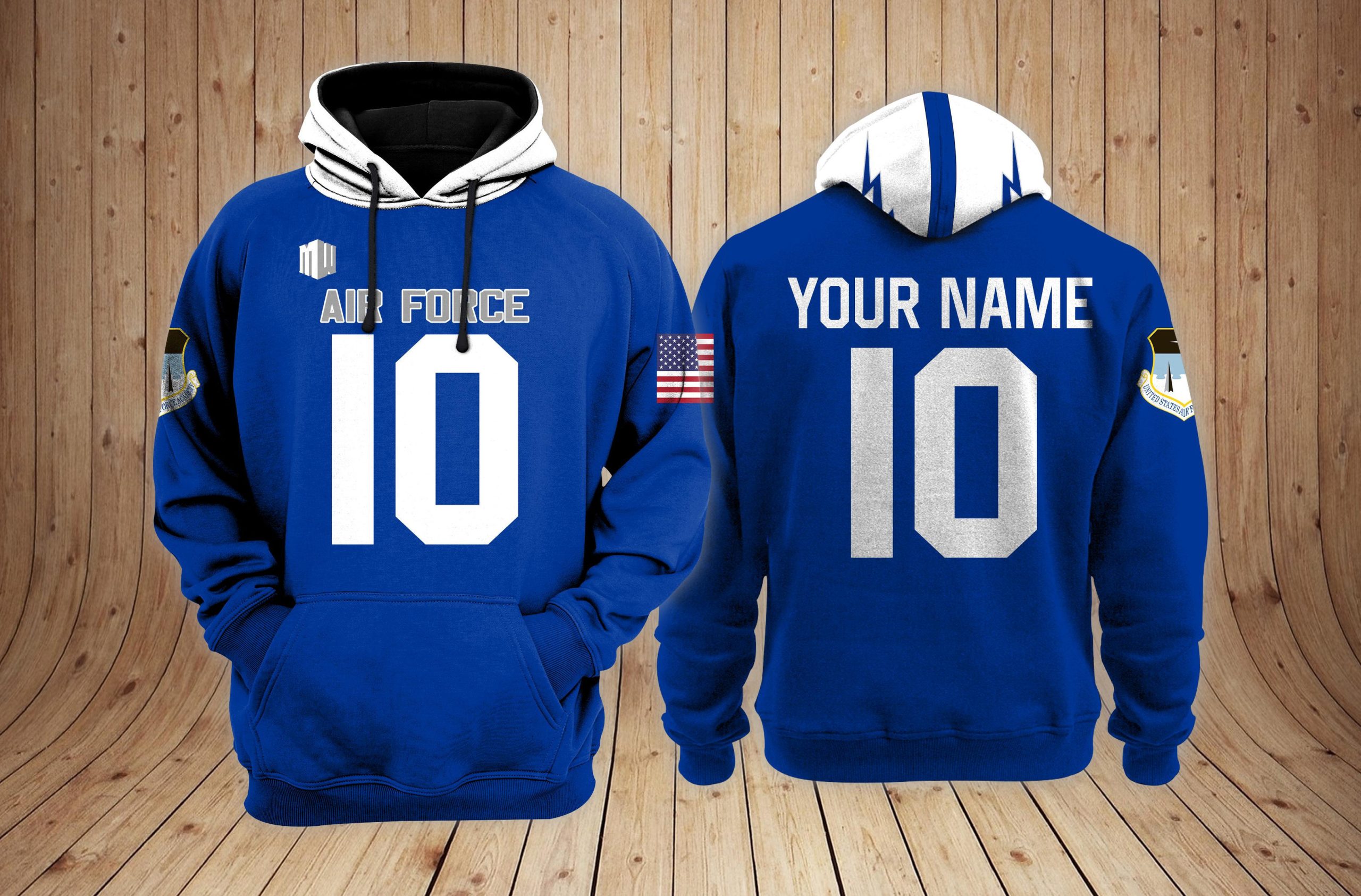 Air Force Falcons Football NCAA Custom 3D Hoodie PT Neasalamis