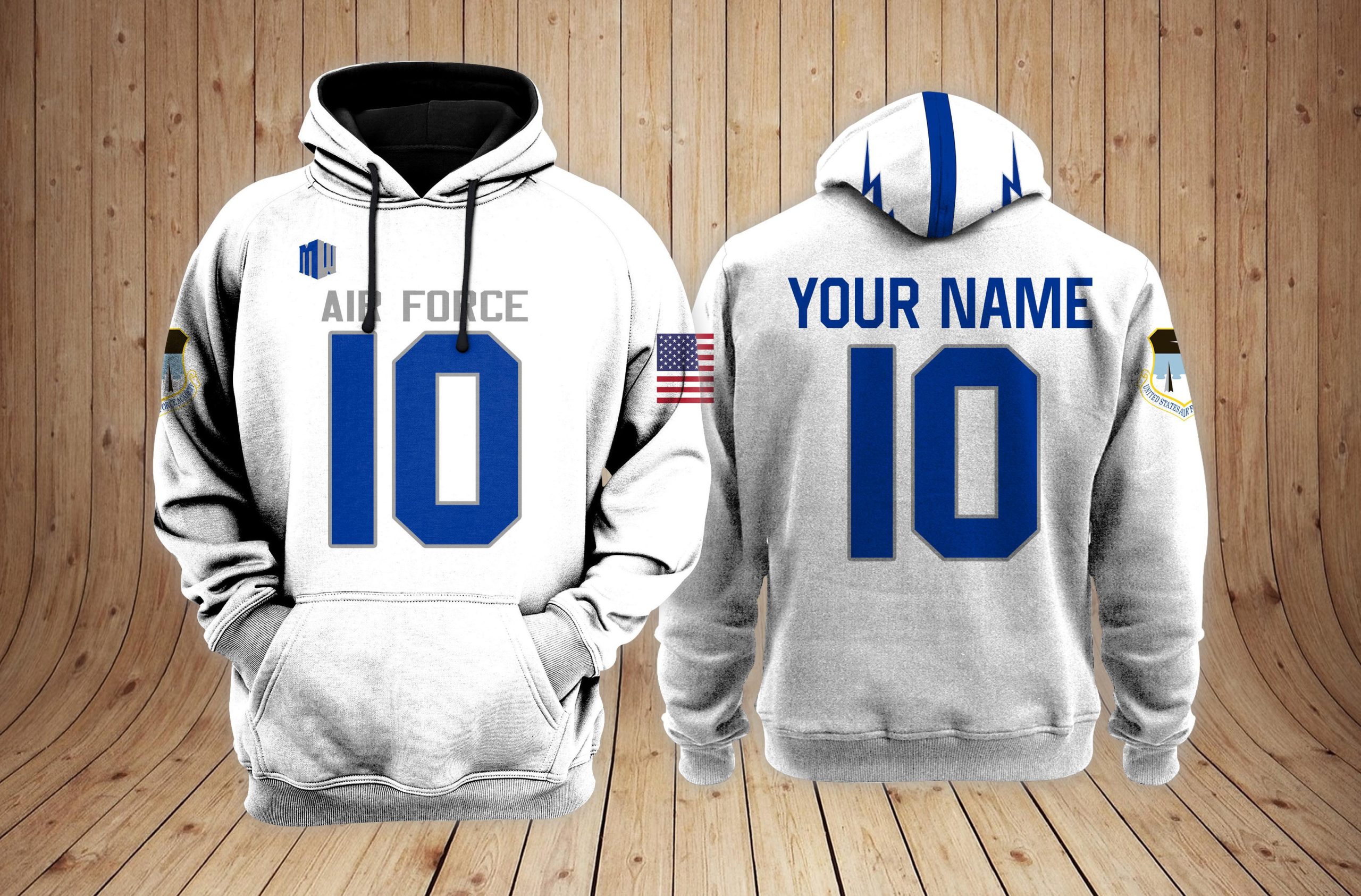 Air Force Falcons Football NCAA Custom 3D Hoodie PT Neasalamis