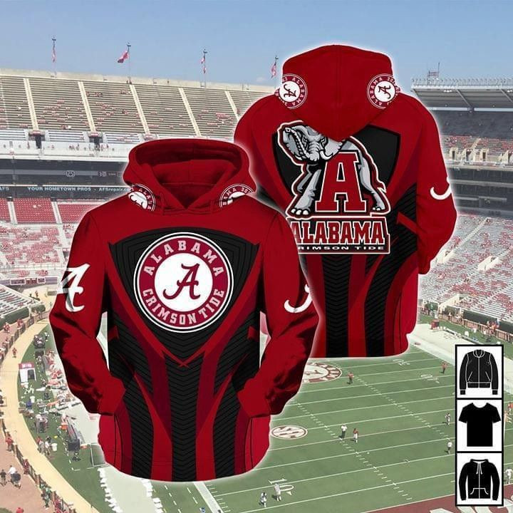 Alabama Crimson Tide Fan Hoodie Zip Hoodie Neasalamis