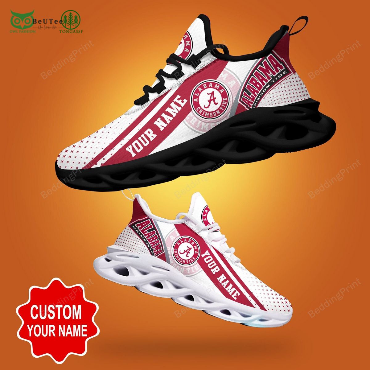 Alabama Crimson Tide Max Soul Shoes Sneakers For Men And Women neasalamis.com