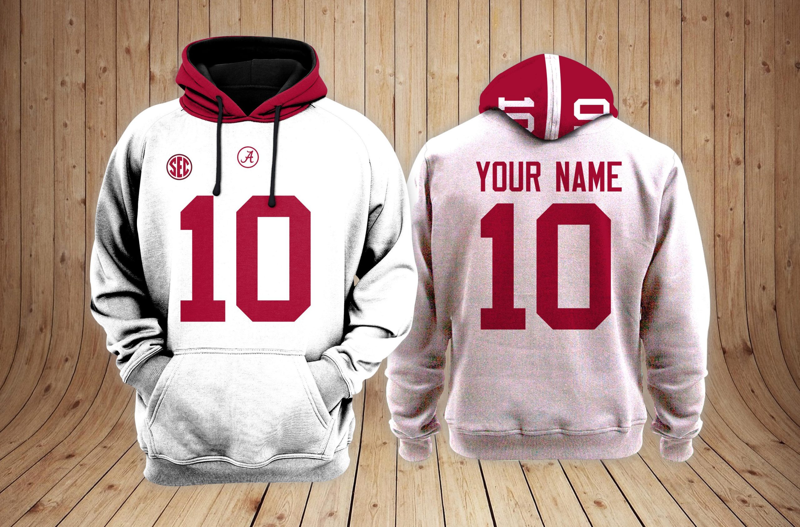 Alabama Crimson Tide NCAA Custom 3D Hoodie PT Neasalamis