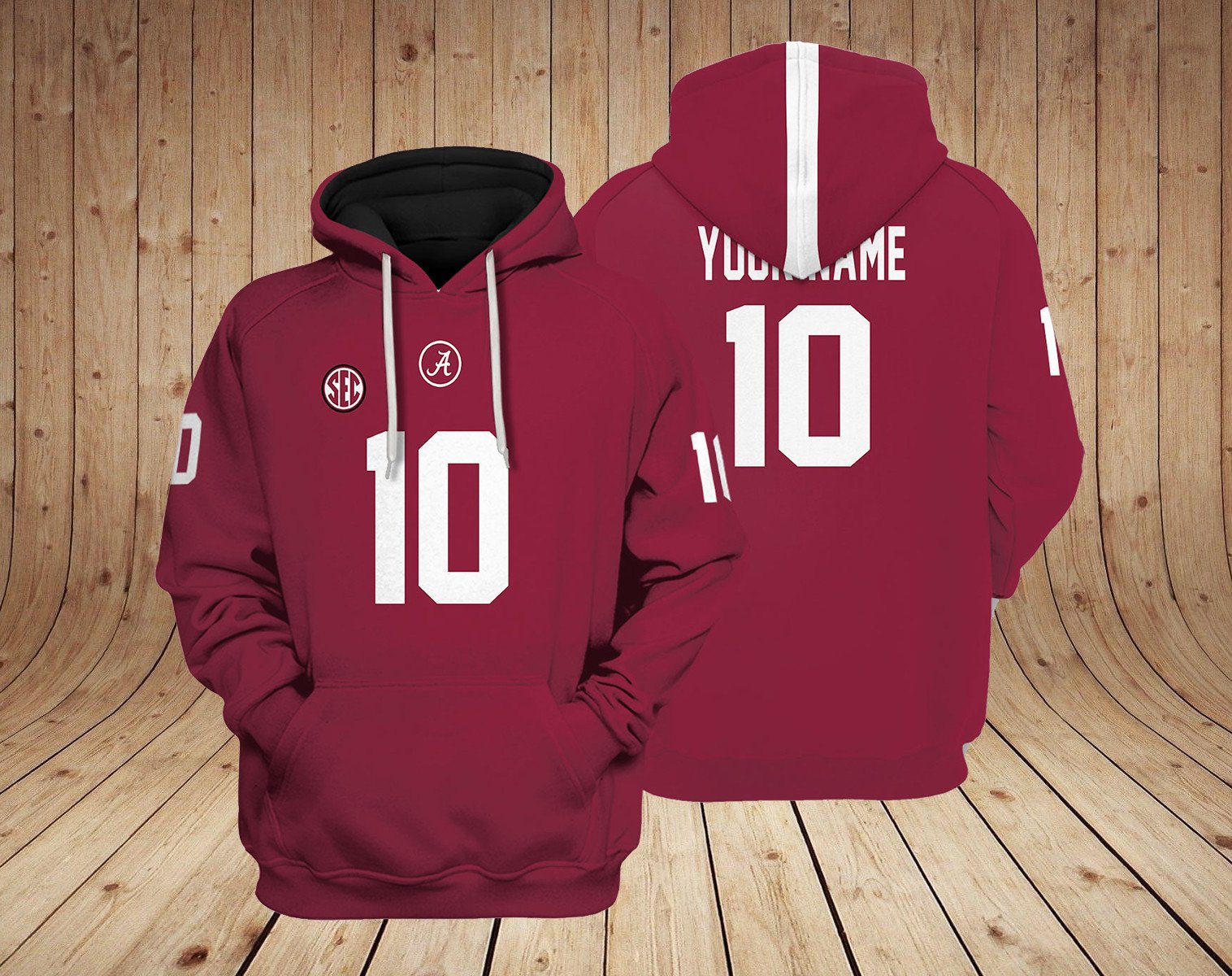 Alabama Crimson Tide NCAA Custom 3D Hoodie PT Neasalamis