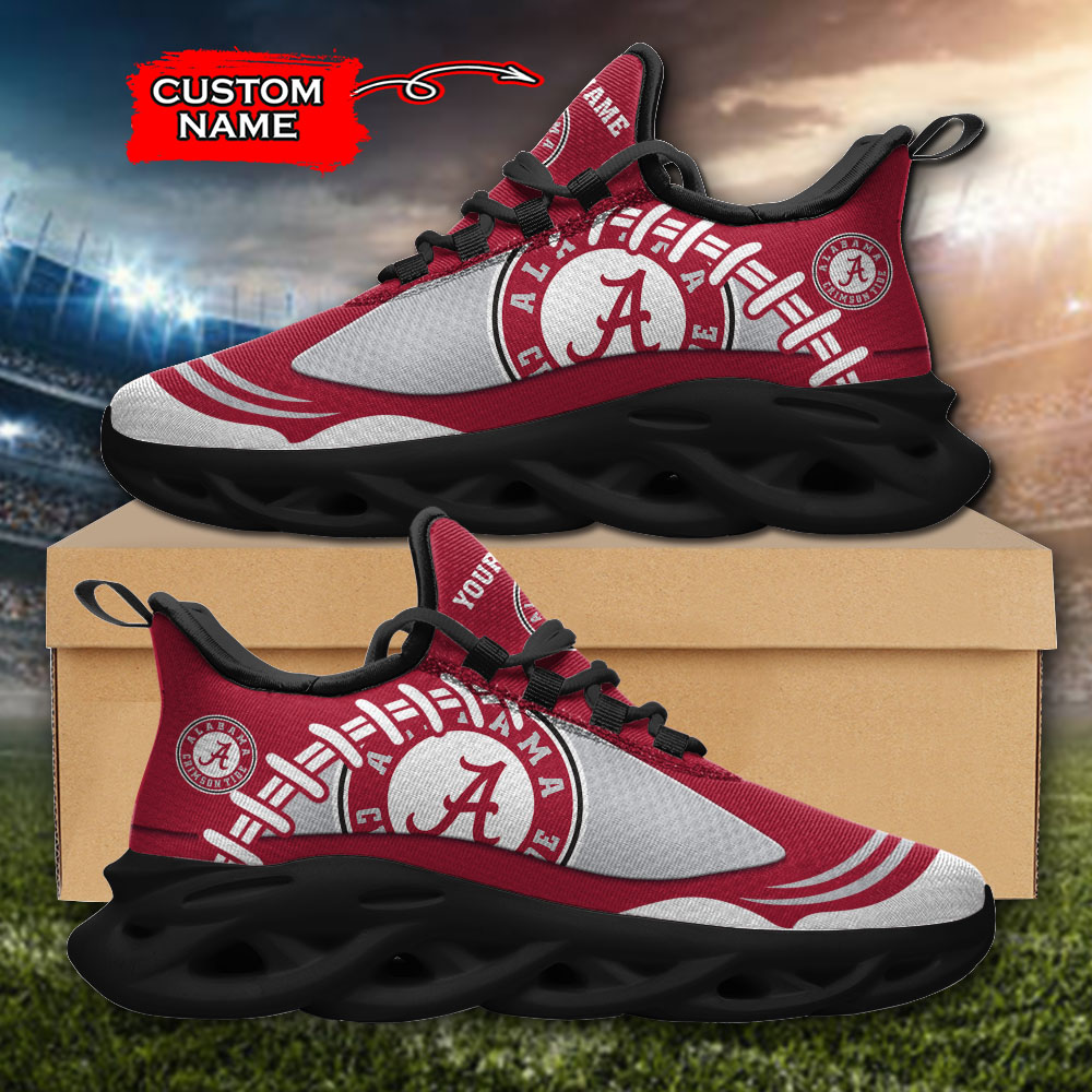 Alabama Crimson Tide NCAA Max Soul Shoes Sneakers For Men And Women neasalamis.com