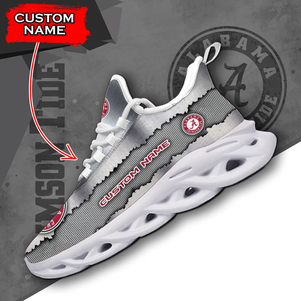 Alabama Crimson Tide NCAA Max Soul Shoes Sneakers For Men And Women neasalamis.com