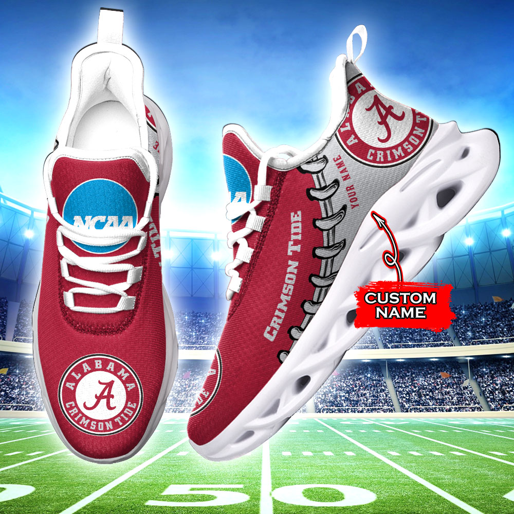 Alabama Crimson Tide NCAA Max Soul Shoes Sneakers For Men And Women neasalamis.com