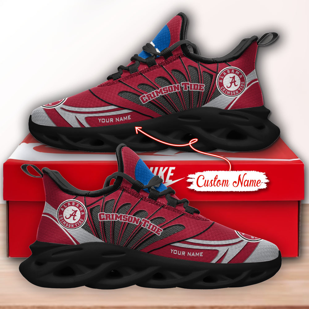 Alabama Crimson Tide NCAA Max Soul Shoes Sneakers For Men And Women neasalamis.com