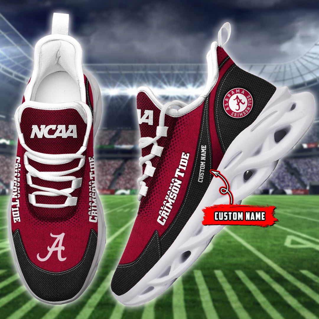 Alabama Crimson Tide NCAA Max Soul Shoes Sneakers For Men And Women neasalamis.com