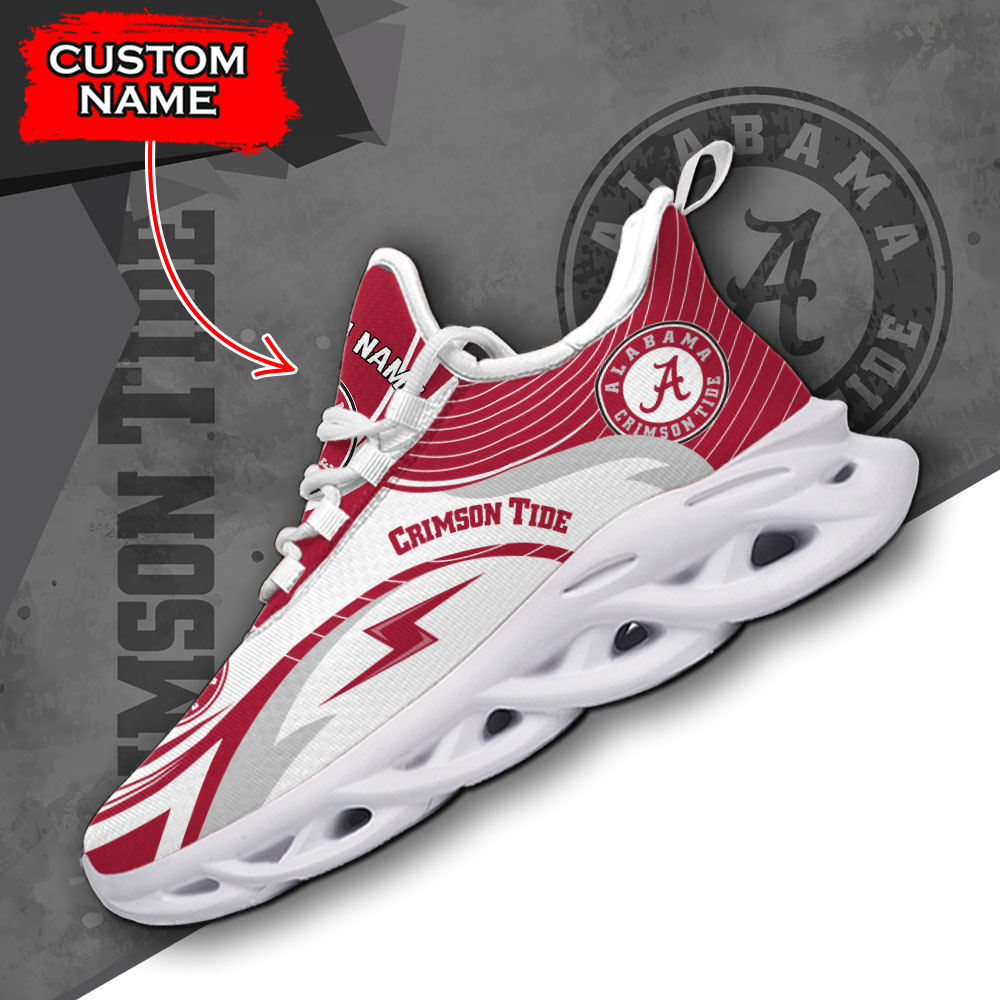 Alabama Crimson Tide NCAA Max Soul Shoes Sneakers For Men And Women neasalamis.com