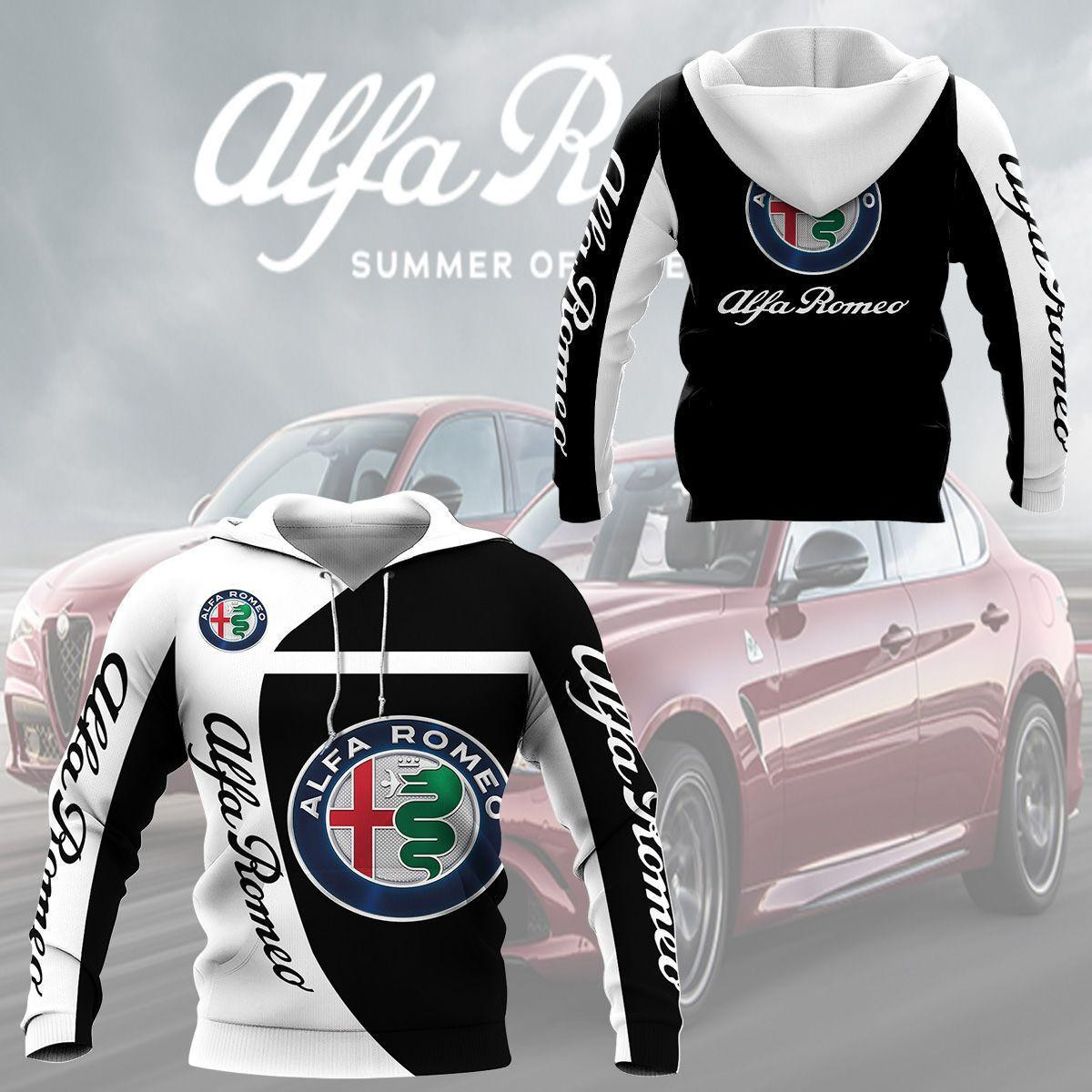 Alfa Romeo Shirt Fan Gift 190 Stylist Unisex 3d Hoodie Zip Hoodie Neasalamis