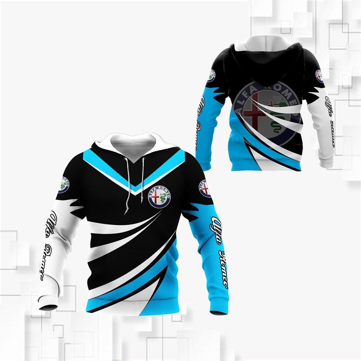 Alfa Romeo Shirt Fan Gift 21 Stylist Unisex 3d Hoodie Zip Hoodie Neasalamis
