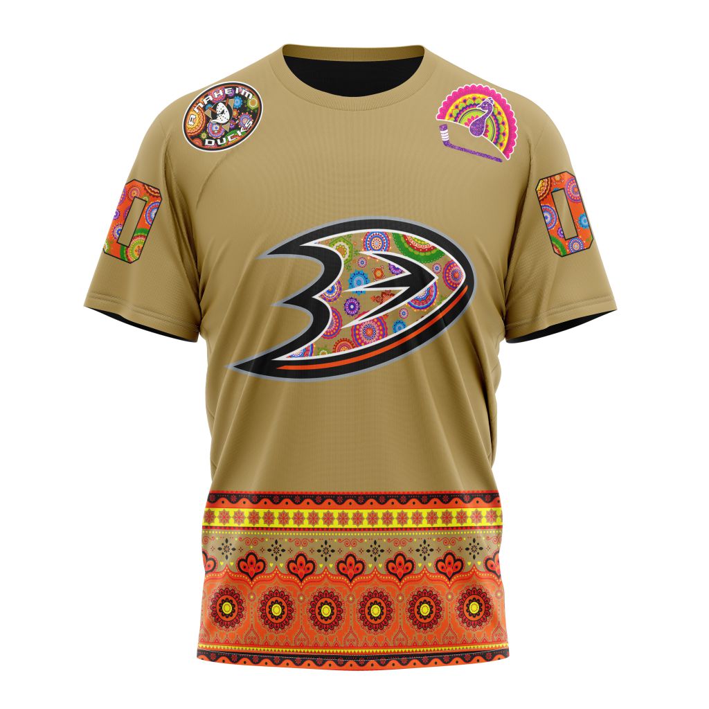 Anaheim Ducks Specialized Jersey Hockey For All Diwali Festival Personalized Name And Number T-Shirt Style Neasalamis.com