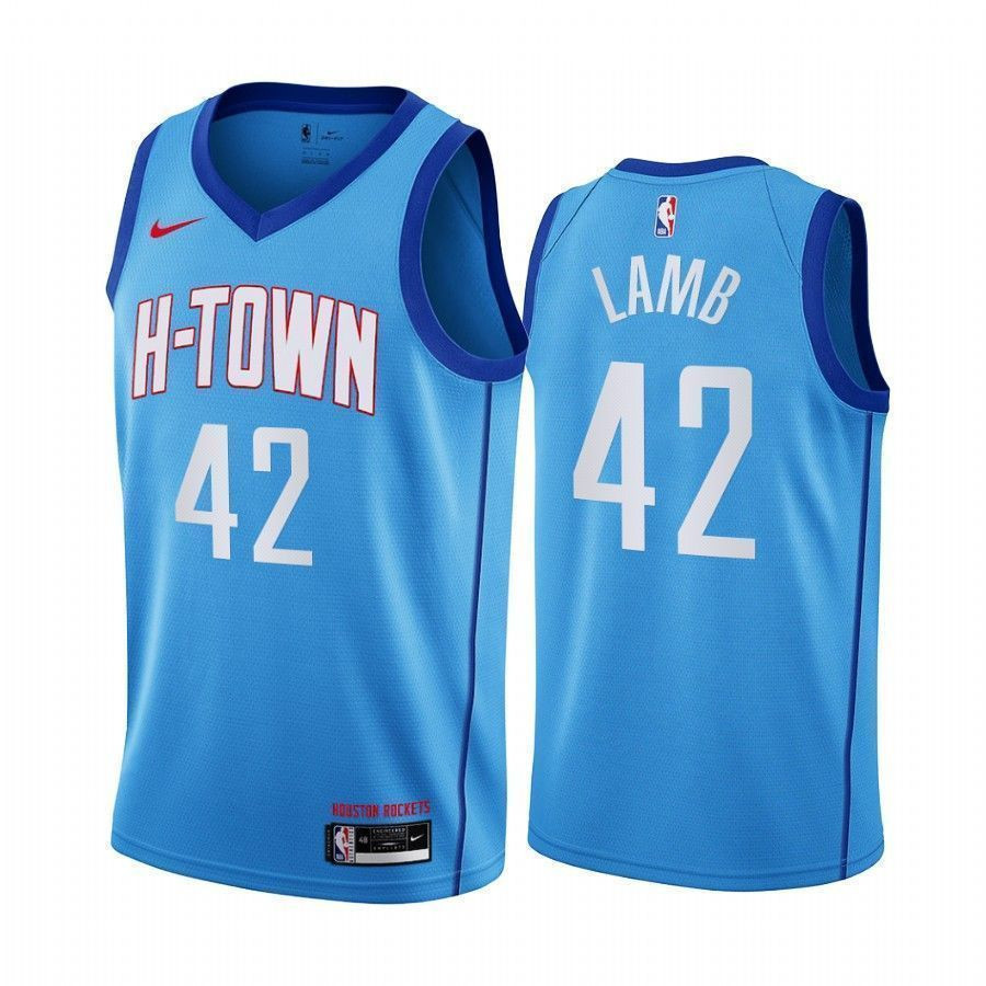 Anthony Lamb Houston Rockets City Edition Blue 42 Jersey Neasalamis