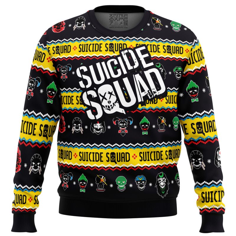 Anti-Hero Team Suicide Squad DC Comics Ugly Christmas Sweater Ceasalamis