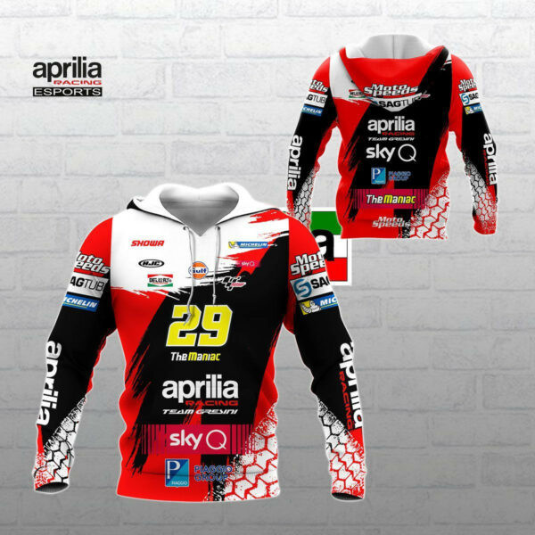 Aprilia Racing Shirt Fan Gift 619 Stylist Unisex 3d Hoodie Zip Hoodie Neasalamis